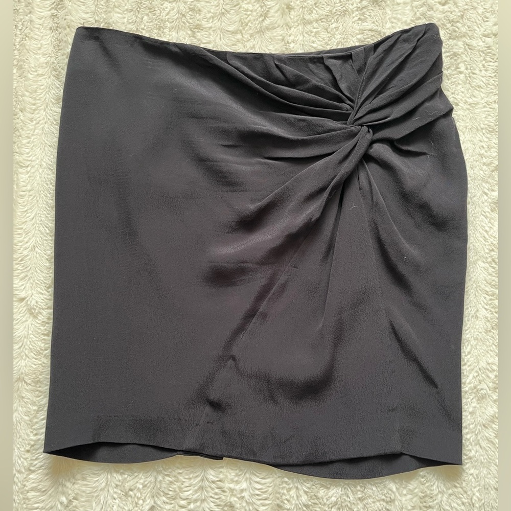 Maison Scotch Women’s Scotch & Soda Black Twisted Knot Pencil Skirt sz 3